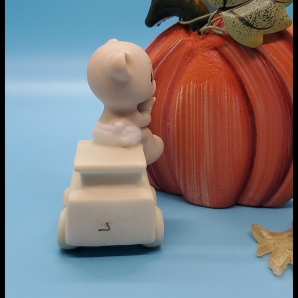 'May your birthday be warm' Precious Moments Birthday Train piece 1985 VINTAGE - Picture 7 of 8